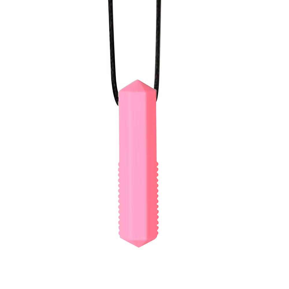 1Ps Baby Silicone Teether Kids Chew Necklace Sensory Chewy Pendant Oral Motor Toys Therapy Tools for Autism ADHD Chidren'S Goods