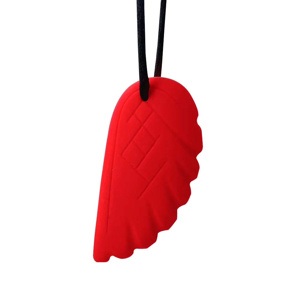 1Ps Baby Silicone Teether Kids Chew Necklace Sensory Chewy Pendant Oral Motor Toys Therapy Tools for Autism ADHD Chidren'S Goods