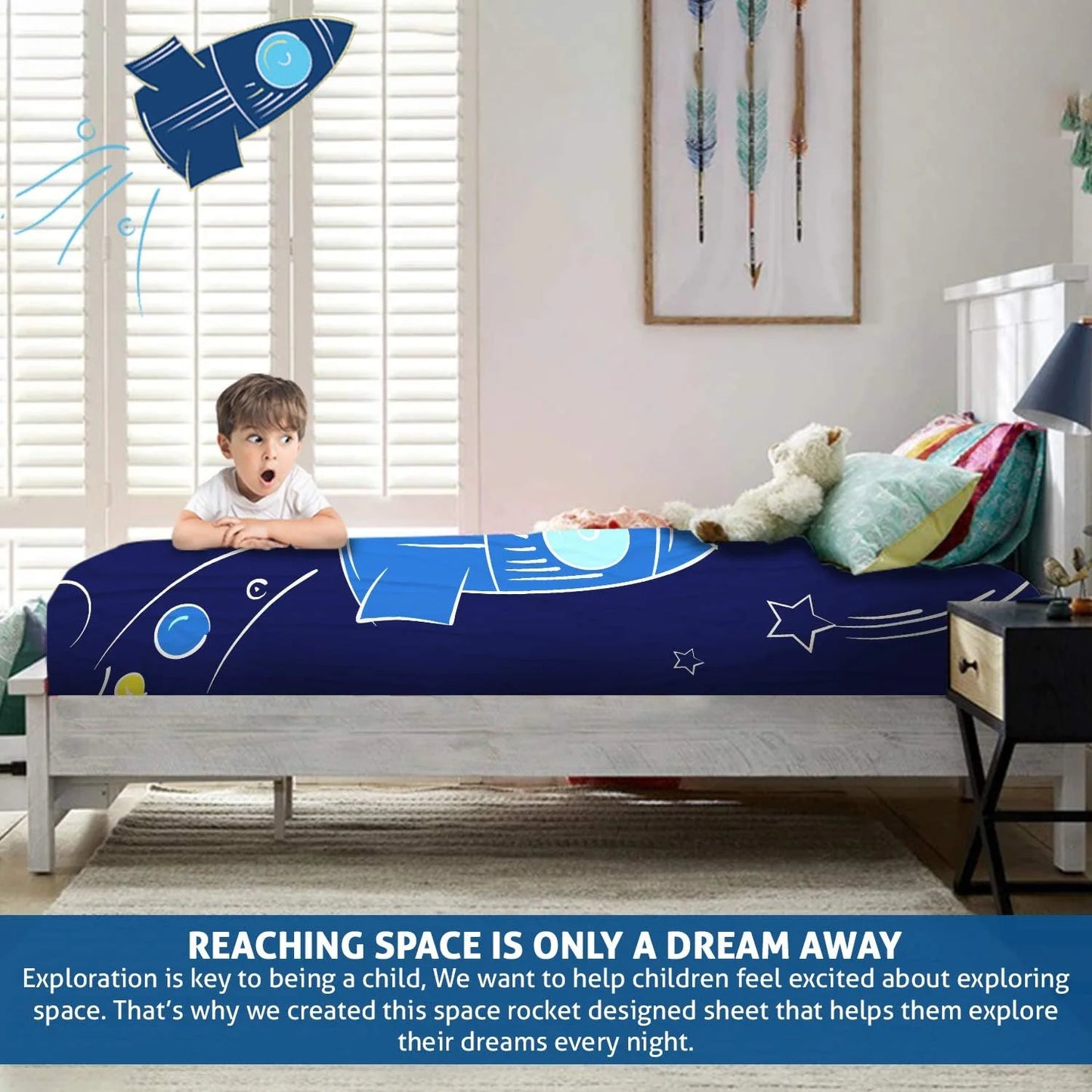 Sensory Compression Bed Sheet for Kids Breathable Twin Fitted Sheet