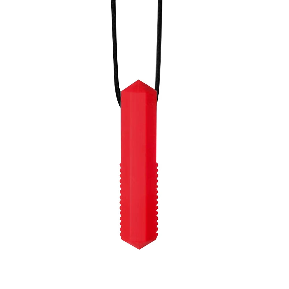 1Ps Baby Silicone Teether Kids Chew Necklace Sensory Chewy Pendant Oral Motor Toys Therapy Tools for Autism ADHD Chidren'S Goods