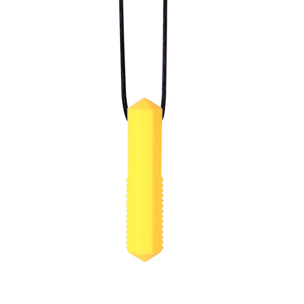 1Ps Baby Silicone Teether Kids Chew Necklace Sensory Chewy Pendant Oral Motor Toys Therapy Tools for Autism ADHD Chidren'S Goods