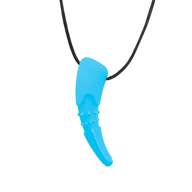 1Ps Baby Silicone Teether Kids Chew Necklace Sensory Chewy Pendant Oral Motor Toys Therapy Tools for Autism ADHD Chidren'S Goods