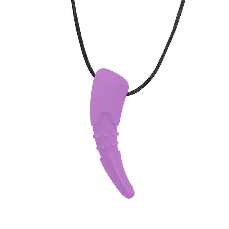 1Ps Baby Silicone Teether Kids Chew Necklace Sensory Chewy Pendant Oral Motor Toys Therapy Tools for Autism ADHD Chidren'S Goods