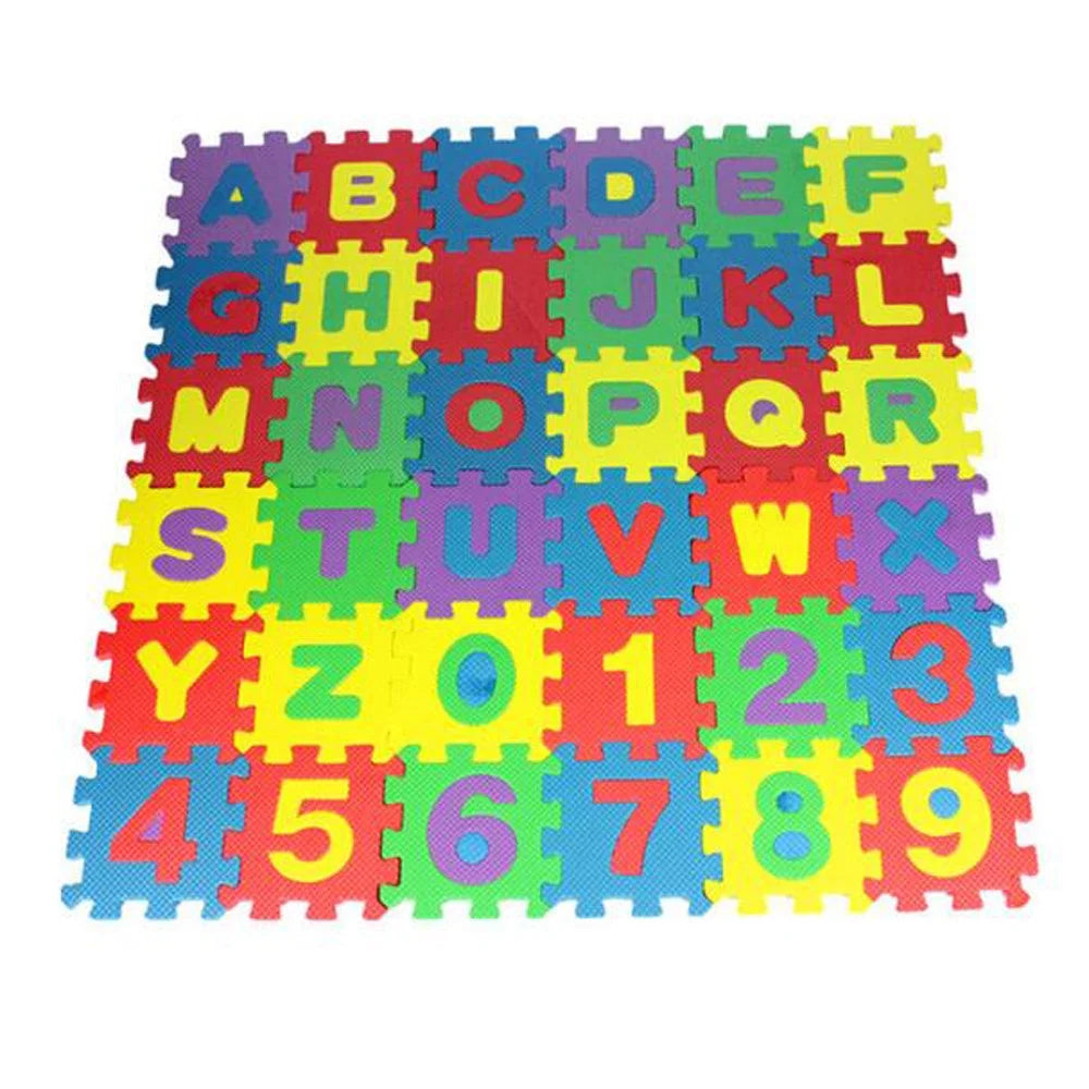 Clearance!36 PCS Kids Foam Play Mat, 2X2 Inch Kids Foam Puzzle Play Mat,Soft & Safe Non-Toxic Children’S Interlocking Multicolor Exercise Puzzle Educational AB Alphabet for Kids’S Floor