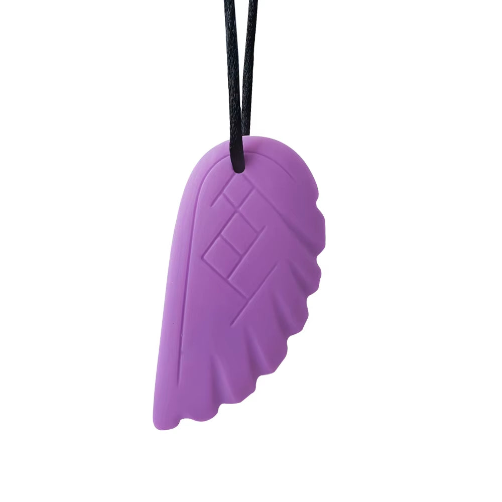 1Ps Baby Silicone Teether Kids Chew Necklace Sensory Chewy Pendant Oral Motor Toys Therapy Tools for Autism ADHD Chidren'S Goods