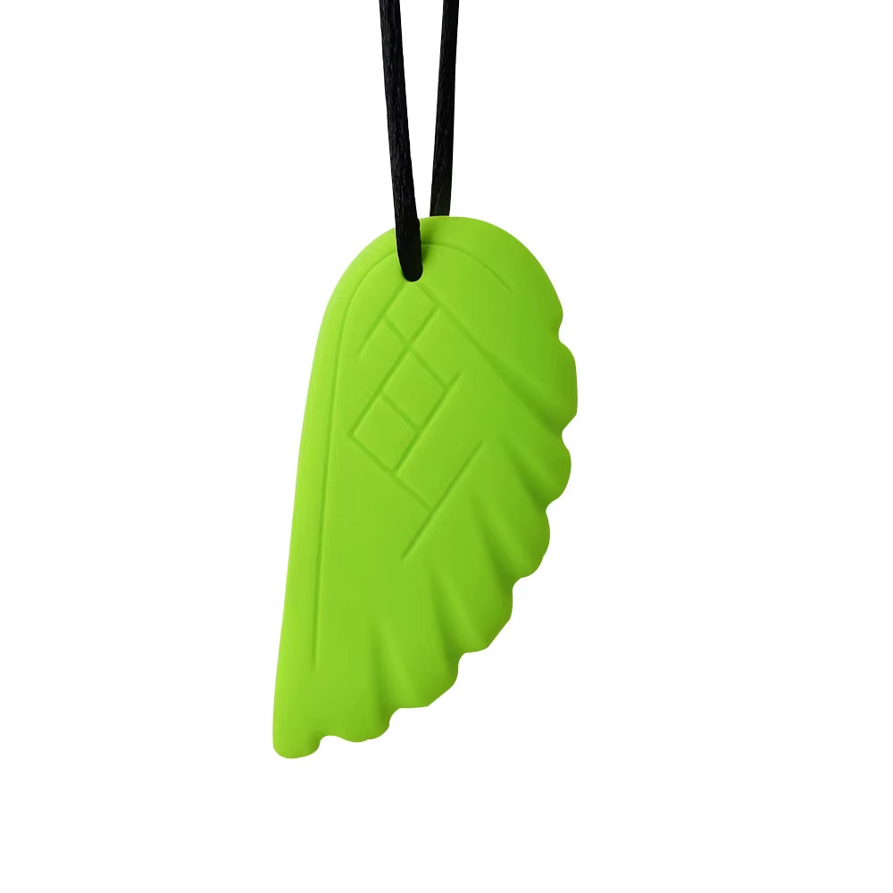 1Ps Baby Silicone Teether Kids Chew Necklace Sensory Chewy Pendant Oral Motor Toys Therapy Tools for Autism ADHD Chidren'S Goods