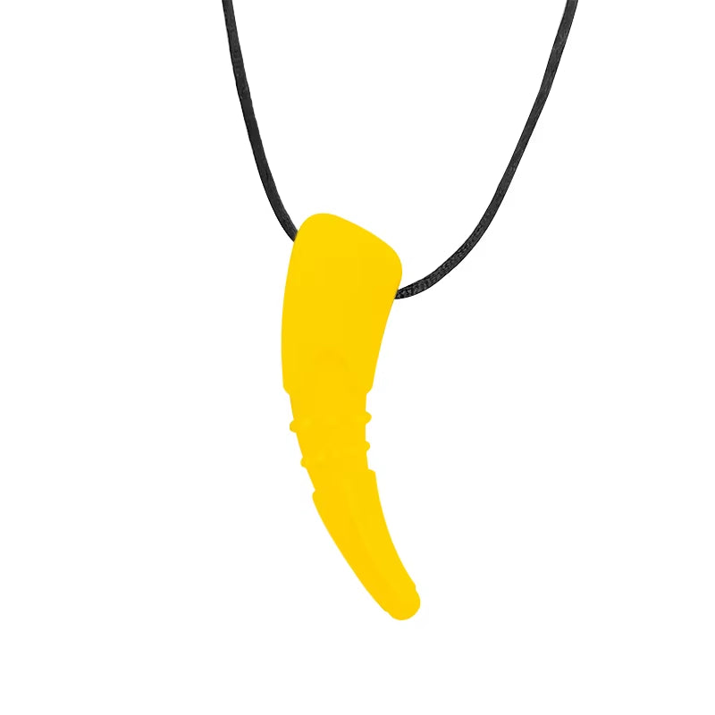 1Ps Baby Silicone Teether Kids Chew Necklace Sensory Chewy Pendant Oral Motor Toys Therapy Tools for Autism ADHD Chidren'S Goods