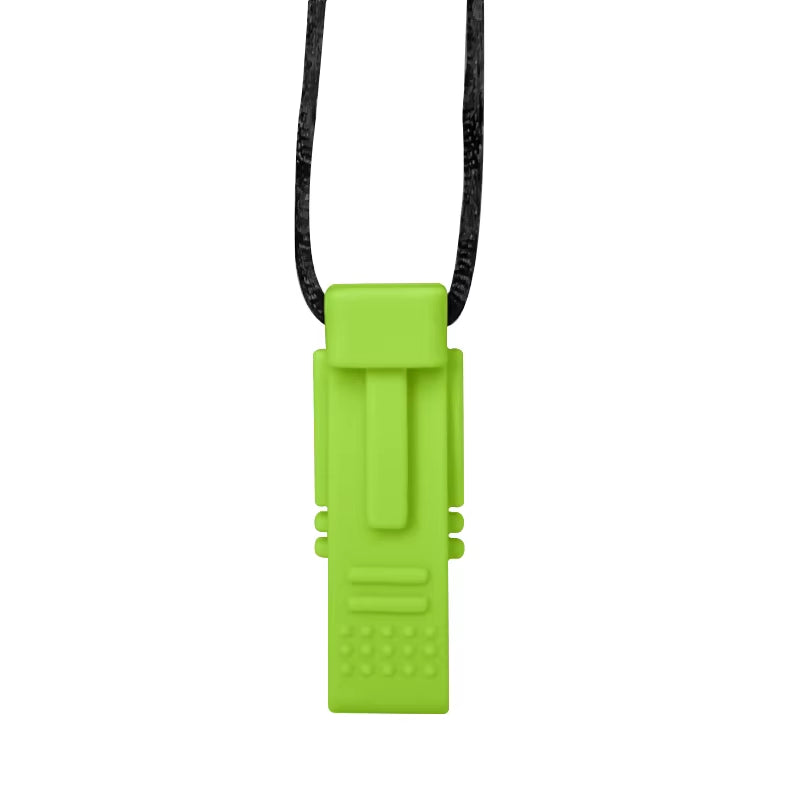 1Ps Baby Silicone Teether Kids Chew Necklace Sensory Chewy Pendant Oral Motor Toys Therapy Tools for Autism ADHD Chidren'S Goods