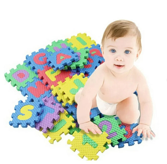 Clearance！36 PCS Kids Foam Play Mat, 2X2 Inch Kids Foam Puzzle Play Mat,Soft & Safe Non-Toxic Children’S Interlocking Multicolor Exercise Puzzle Educational AB Alphabet for Kids’S Floor